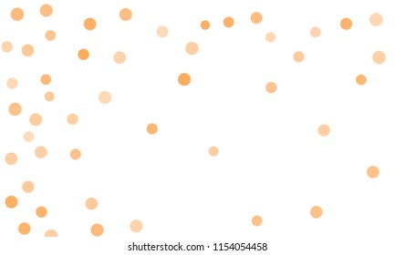 Circles confetti falling on transparent background. Round, dot vector background. Abstract colorful confetti flying in the air. Vector holiday illustration with circles confetti.