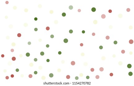 Circles confetti falling on transparent background. Round, dot vector background. Abstract colorful confetti flying in the air. Vector holiday illustration with circles confetti.