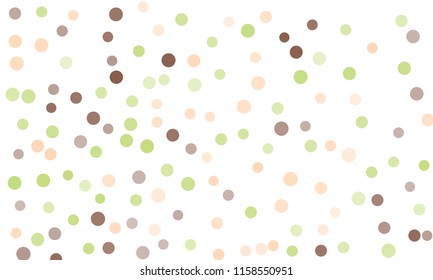 Circles confetti falling on transparent background. Round, dot vector background. Abstract colorful confetti flying in the air. Vector holiday illustration with circles confetti.