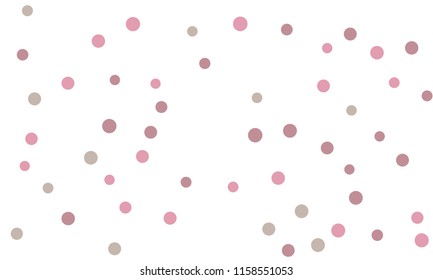 Circles confetti falling on transparent background. Round, dot vector background. Abstract colorful confetti flying in the air. Vector holiday illustration with circles confetti.