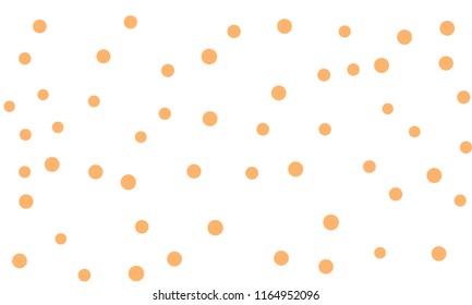 Circles confetti falling on transparent background. Round, dot vector background. Abstract colorful confetti flying in the air. Vector holiday illustration with circles confetti.