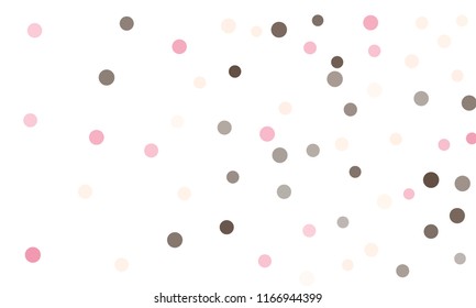 Circles confetti falling on transparent background. Round, dot vector background. Abstract colorful confetti flying in the air. Vector holiday illustration with circles confetti.