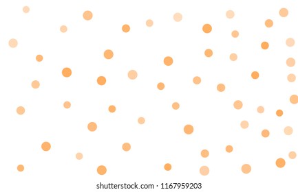 Circles confetti falling on transparent background. Round, dot vector background. Abstract colorful confetti flying in the air. Vector holiday illustration with circles confetti.