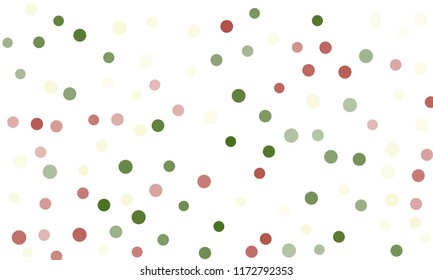 Circles confetti falling on transparent background. Round, dot vector background. Abstract colorful confetti flying in the air. Vector holiday illustration with circles confetti.