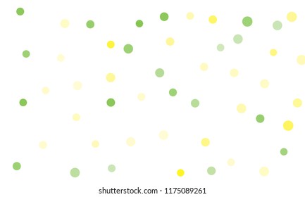 Circles confetti falling on transparent background. Round, dot vector background. Abstract colorful confetti flying in the air. Vector holiday illustration with circles confetti.