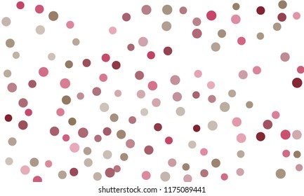 Circles confetti falling on transparent background. Round, dot vector background. Abstract colorful confetti flying in the air. Vector holiday illustration with circles confetti.