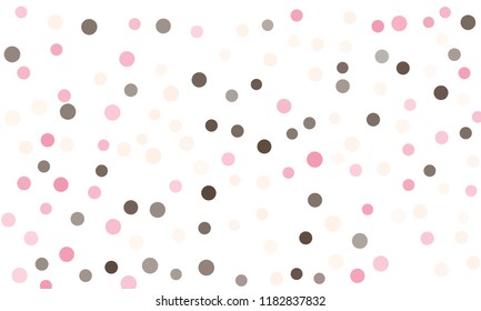 Circles confetti falling on transparent background. Round, dot vector background. Abstract colorful confetti flying in the air. Vector holiday illustration with circles confetti.