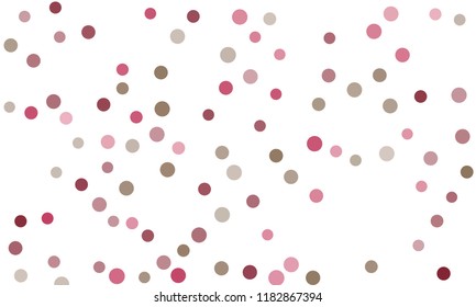 Circles confetti falling on transparent background. Round, dot vector background. Abstract colorful confetti flying in the air. Vector holiday illustration with circles confetti.