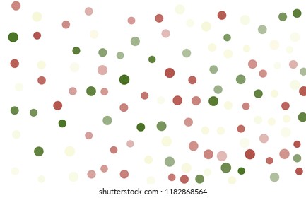 Circles confetti falling on transparent background. Round, dot vector background. Abstract colorful confetti flying in the air. Vector holiday illustration with circles confetti.