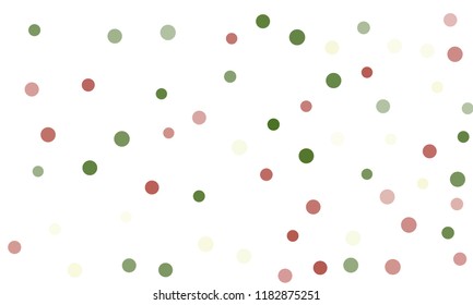 Circles confetti falling on transparent background. Round, dot vector background. Abstract colorful confetti flying in the air. Vector holiday illustration with circles confetti.