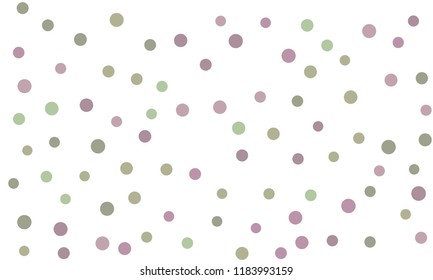 Circles confetti falling on transparent background. Round, dot vector background. Abstract colorful confetti flying in the air. Vector holiday illustration with circles confetti.