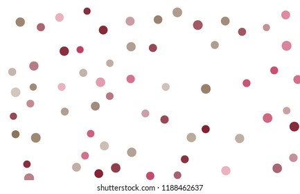 Circles confetti falling on transparent background. Round, dot vector background. Abstract colorful confetti flying in the air. Vector holiday illustration with circles confetti.