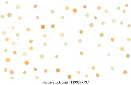 Circles confetti falling on transparent background. Round, dot vector background. Abstract colorful confetti flying in the air. Vector holiday illustration with circles confetti.