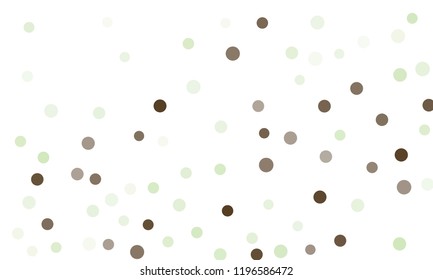 Circles confetti falling on transparent background. Round, dot vector background. Abstract colorful confetti flying in the air. Vector holiday illustration with circles confetti.