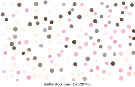 Circles confetti falling on transparent background. Round, dot vector background. Abstract colorful confetti flying in the air. Vector holiday illustration with circles confetti.