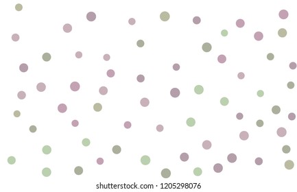 Circles confetti falling on transparent background. Round, dot vector background. Abstract colorful confetti flying in the air. Vector holiday illustration with circles confetti.