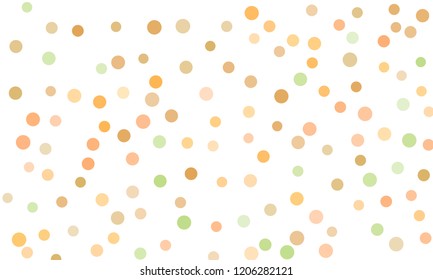 Circles confetti falling on transparent background. Round, dot vector background. Abstract colorful confetti flying in the air. Vector holiday illustration with circles confetti.