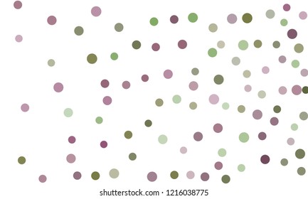 Circles confetti falling on transparent background. Round, dot vector background. Abstract colorful confetti flying in the air. Vector holiday illustration with circles confetti.