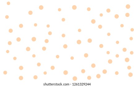 Circles confetti falling on transparent background. Round, dot vector background. Abstract colorful confetti flying in the air. Vector holiday illustration with circles confetti.