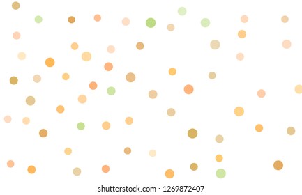 Circles confetti falling on transparent background. Round, dot vector background. Abstract colorful confetti flying in the air. Vector holiday illustration with circles confetti.