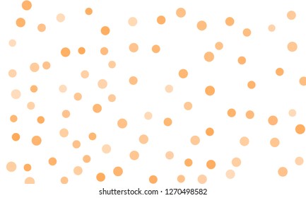 Circles confetti falling on transparent background. Round, dot vector background. Abstract colorful confetti flying in the air. Vector holiday illustration with circles confetti.
