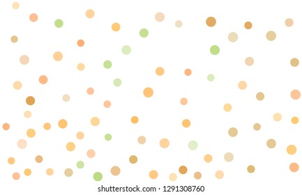 Circles confetti falling on transparent background. Round, dot vector background. Abstract colorful confetti flying in the air. Vector holiday illustration with circles confetti.