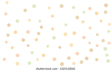 Circles confetti falling on transparent background. Round, dot vector background. Abstract colorful confetti flying in the air. Vector holiday illustration with circles confetti.