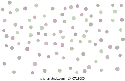 Circles confetti falling on transparent background. Round, dot vector background. Abstract colorful confetti flying in the air. Vector holiday illustration with circles confetti.