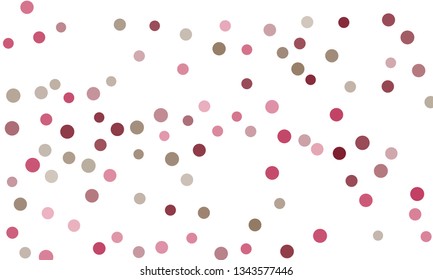 Circles confetti falling on transparent background. Round, dot vector background. Abstract colorful confetti flying in the air. Vector holiday illustration with circles confetti.