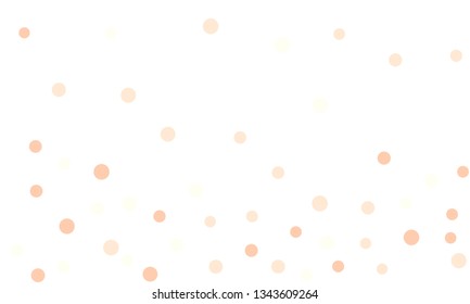 Circles confetti falling on transparent background. Round, dot vector background. Abstract colorful confetti flying in the air. Vector holiday illustration with circles confetti.