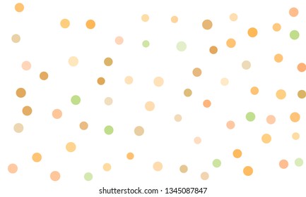 Circles confetti falling on transparent background. Round, dot vector background. Abstract colorful confetti flying in the air. Vector holiday illustration with circles confetti.