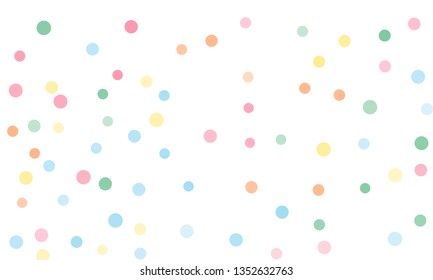 Circles Confetti Falling On Transparent Background Stock Vector ...