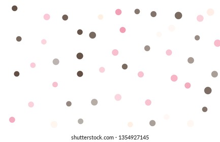 Circles confetti falling on transparent background. Round, dot vector background. Abstract colorful confetti flying in the air. Vector holiday illustration with circles confetti.