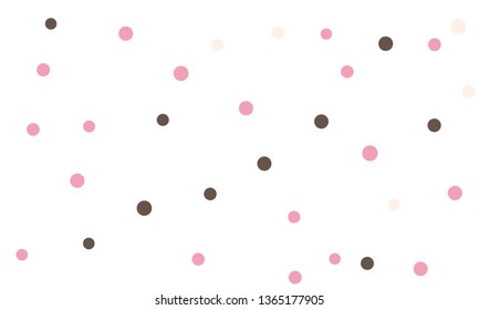 Circles confetti falling on transparent background. Round, dot vector background. Abstract colorful confetti flying in the air. Vector holiday illustration with circles confetti.