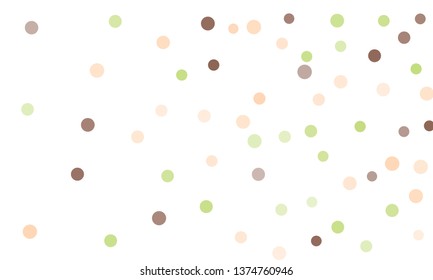 Circles confetti falling on transparent background. Round, dot vector background. Abstract colorful confetti flying in the air. Vector holiday illustration with circles confetti.