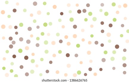 Circles confetti falling on transparent background. Round, dot vector background. Abstract colorful confetti flying in the air. Vector holiday illustration with circles confetti.