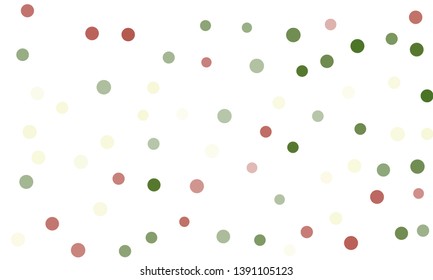 Circles confetti falling on transparent background. Round, dot vector background. Abstract colorful confetti flying in the air. Vector holiday illustration with circles confetti.