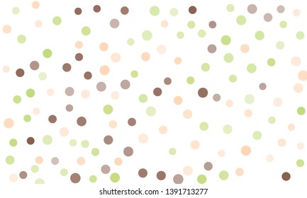 Circles confetti falling on transparent background. Round, dot vector background. Abstract colorful confetti flying in the air. Vector holiday illustration with circles confetti.
