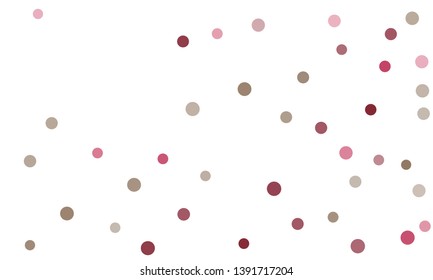 Circles confetti falling on transparent background. Round, dot vector background. Abstract colorful confetti flying in the air. Vector holiday illustration with circles confetti.