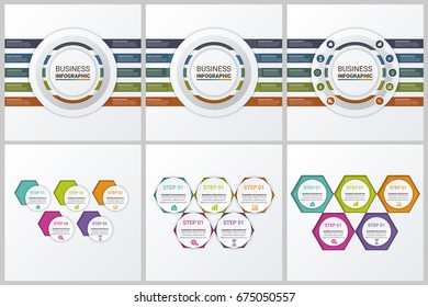 Circles diagram, data Elements For Template infographics Set