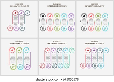 Circles diagram, data Elements For Template infographics Set