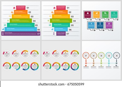 Circles diagram, data Elements For Template infographics Set
