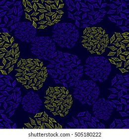 circles and diamonds on a dark background vector colorful pattern