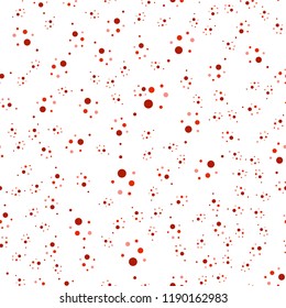 Circles of different sizes, shades of red. White background. Seamless pattern. Light background. Children, female, spring, summer Textiles paper web background wallpaper