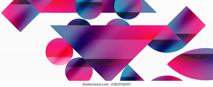 Circles and diverse shapes converge, fashioning contemporary backdrop igniting creativity. Design for digital designs, presentations, website banners, social media posts
