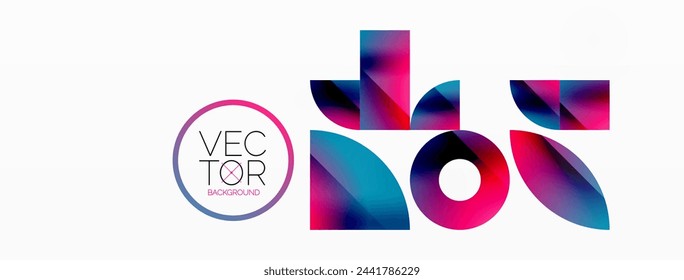 Circles and diverse shapes converge, fashioning contemporary backdrop igniting creativity. Design for digital designs, presentations, website banners, social media posts