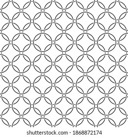 Circles and dots background. Abstract geometric seamless pattern for your design. 