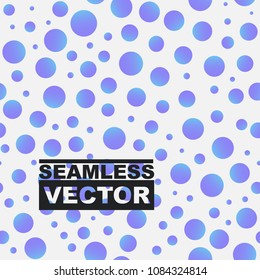 Circles and dots pattern background. Colorful abstract seamless texture. Random polka dot elements. Cool and bright seamlesss pattern for cover, textile, fabric, swimwear cloth or decoration paper