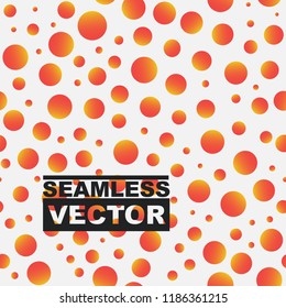 Circles and dots pattern background. Colorful abstract seamless texture. Random polka dot elements. Cool and bright seamless pattern for cover, textile, fabric, swimwear cloth or decoration paper