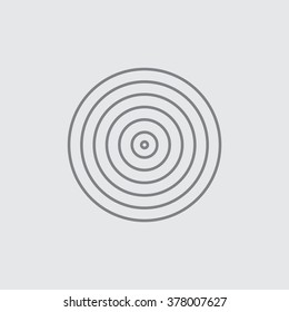 Circles flat icon vector illustration